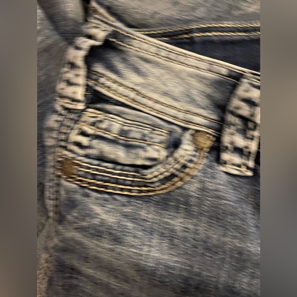 Silver Jeans Suki Flap Pockets Medium Blue Wash Stretch Size W27” L32” - Picture 6 of 12